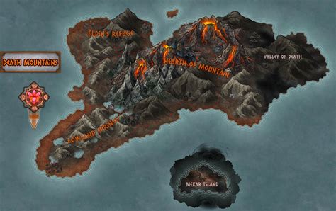 My Pathfinder 2e Zelda Rpgs World Map Death Mountains Zeldatabletop