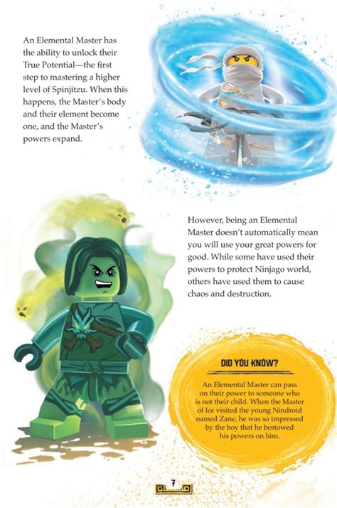 The Book Of Elemental Powers Lego Ninjago Author Random House