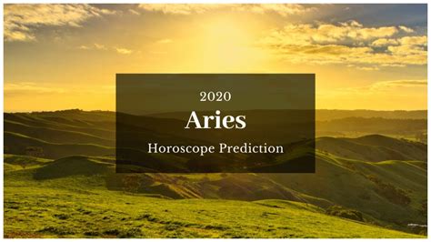 Aries Horoscope 2020 Youtube