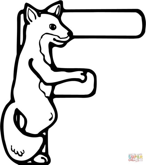 You can use our amazing online tool to color and edit the following letter f coloring pages. Letter F is for Fox coloring page | Free Printable ...