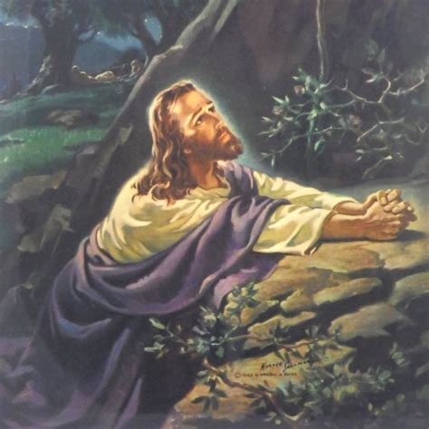 Jesus Christ Praying In Gethsemane