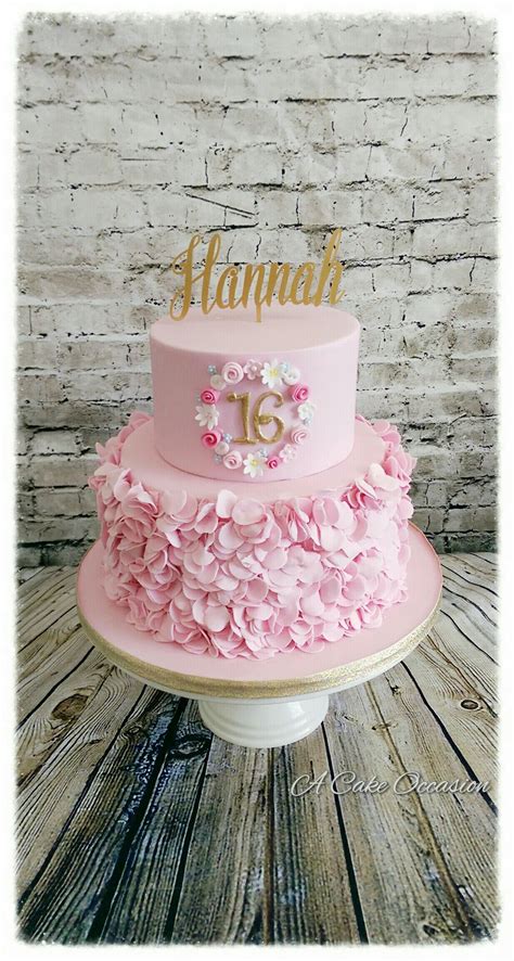 16 birthday cake 16th birthday cute cakes celebration cakes decorative plates sweets tableware happy cat cakes. Pretty pink 16th birthday cake | Pink birthday cakes ...