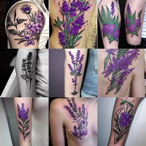 Botanical Tattoo Designs Photos