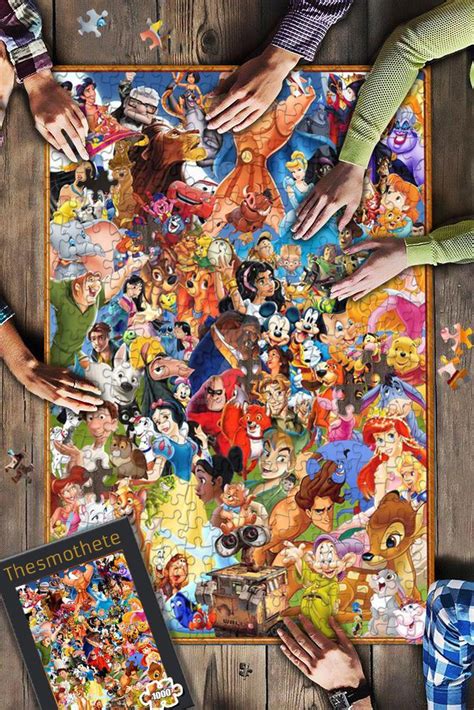 Disney And Pixar Animations Jigsaw Puzzle Set
