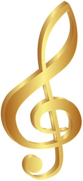 Gold Treble Clef Transparent Png Image Gallery Yopriceville High