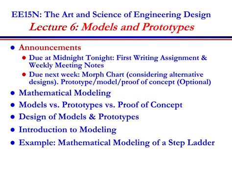 Ppt Ee15n The Art And Science Of Engineering Design Lecture 6