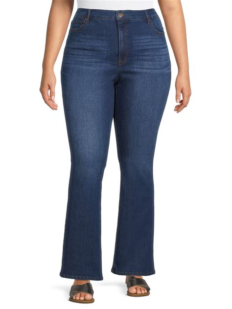 Nwt Terra And Sky Plus Size 20w High Rise Midwash Bootcut Jeans 55 Off