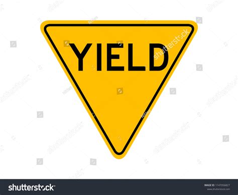 Yield Sign Yellow 154330 Yield Sign Yellow
