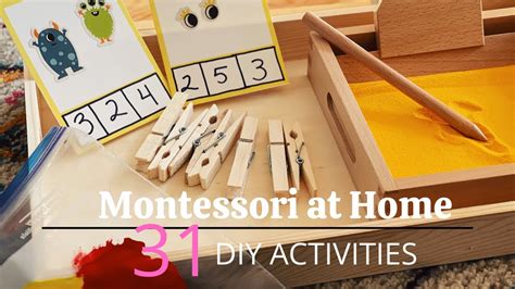 Montessori At Home 31 Diy Activities For Toddlers And Kids