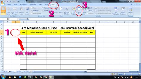 Cara Membuat Header Excel Tidak Bergerak Saat Di Scroll Warga Co Id