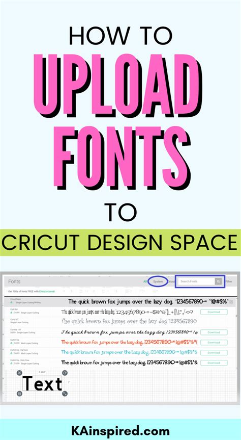 How To Easily Add Fonts To Cricut Design Space Artofit