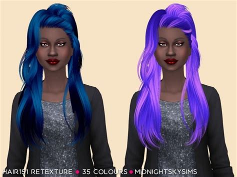 Hair 151 Retexture By Midnightskysims At Simsworkshop Sims 4 Updates