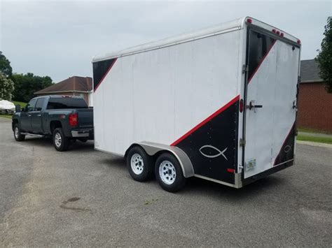 2014 Enclosed Cargo Trailer 8ft High 8ft Wide 14 Ft Long 2 Axle