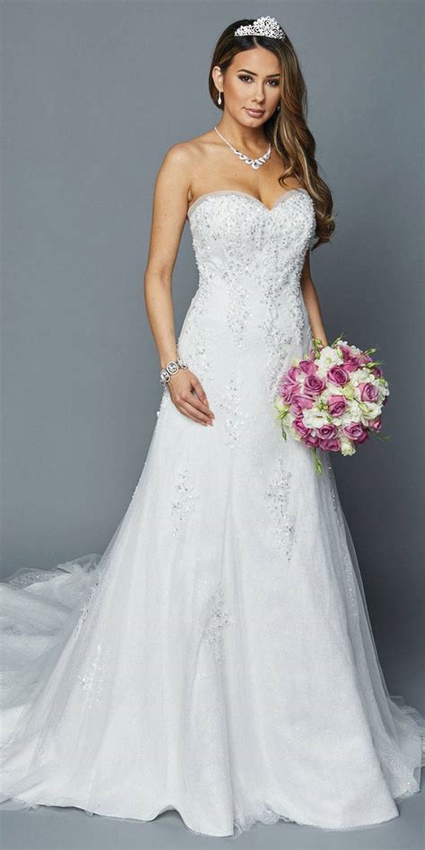 Lovely La Bridal 393 Sweetheart Neckline Strapless Wedding Gown White Discountdressshop