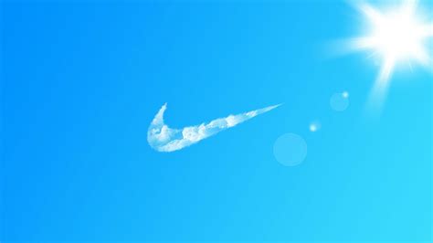 Nike Logo In Clouds 4k Wallpaperhd Logo Wallpapers4k Wallpapers
