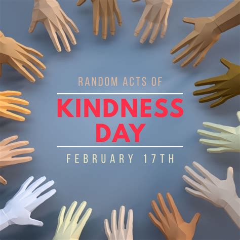 Random Acts Of Kindness Day Template Postermywall