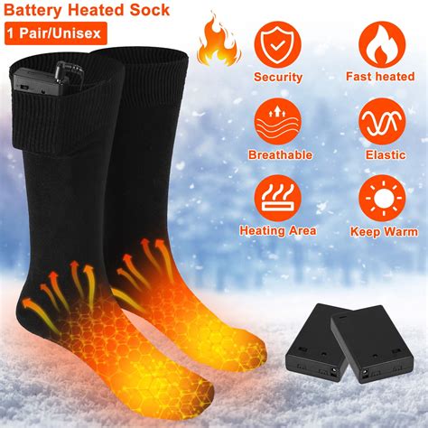 iMounTEK - iMounTEK Unisex Electric Heated Socks Rechargeable Battery
