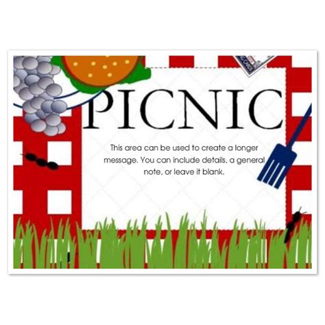 Picnic Invitation Free Template For Your Needs