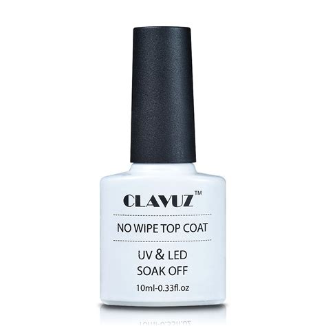 Clavuz Soak Off Uv Led No Wipe Top Coat Gel Polish Nail