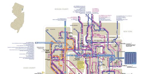 Yonah Freemark On Twitter Nj Transits Map Of Bus Service In Hudson