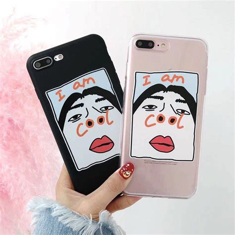 Coque Phone Case For Iphone Xs Xr Max Funny I Am Cool Cartoon Soft Tpu