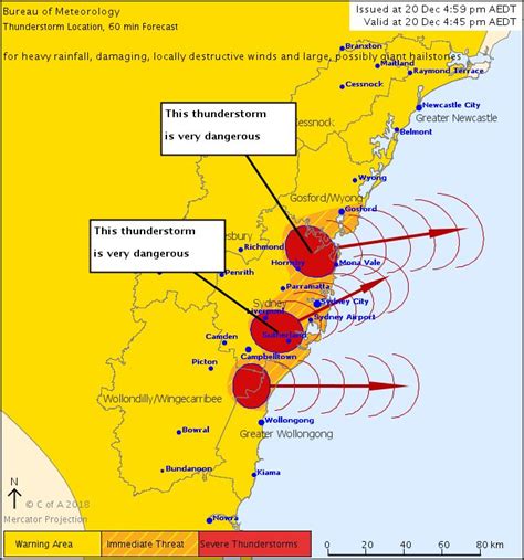 Weather Warnings Severe Thunderstorm Warning For Nsw Thunderstorms