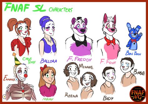 Fnafngfnaf Sl Characters By Namygaga On Deviantart