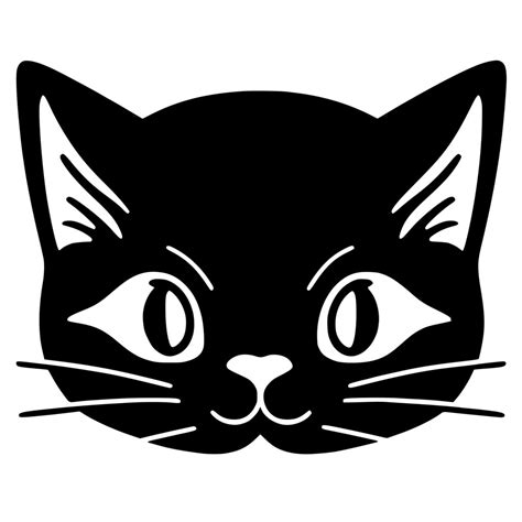 Cat Face Svg File Instant Download For Cricut Silhouette Laser
