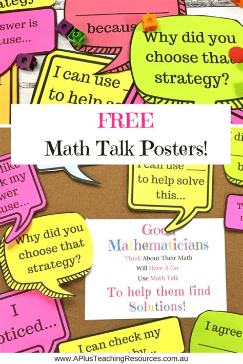 Math Talk Posters For Kindergarten And First Grade By Class Of Kinders