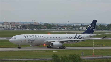 Fullhd Delivery Saudia Skyteam A330 300 At Toulousetlslfbo