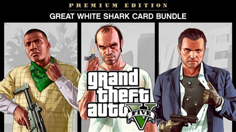 Kup Grand Theft Auto V Premium Edition And Great White Shark Card Bundle