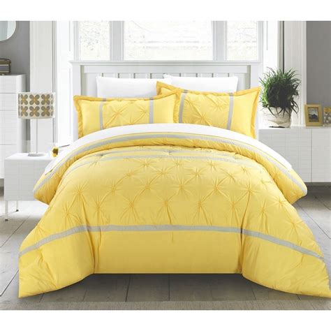 Chic Home Veronica Yellow 12 Piece Bed In A Bag Comforter Set On Sale