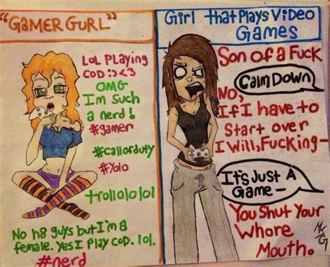 Gamer Gurl Vs Girl That Plays Video Games Meme Guy