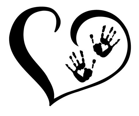 Free Handprint Heart Cliparts Download Free Handprint Heart Cliparts