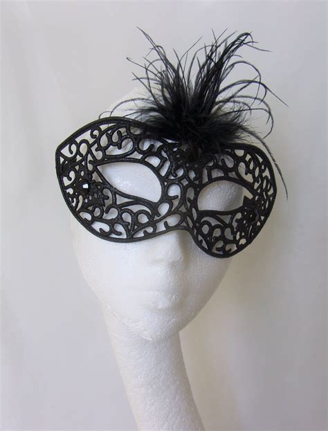 Black Glitter Mask Bespoke Gothic Halloween Masquerade Bride Etsy Uk