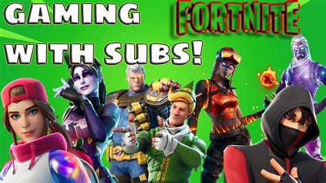 Fortnite Battle Royale Gaming With Subscribers Victory Royales