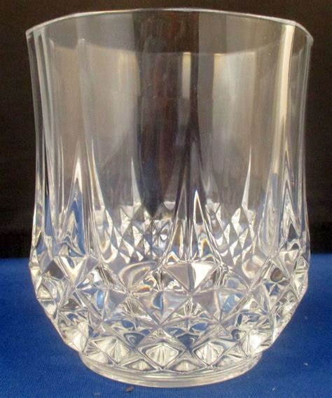 Heavy Diamond Pattern 1 Crystal Old Fashioned Whiskey 10 Ounce Glass C4 Kitchen Items Diamond