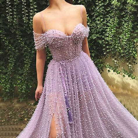 Lilac Prom Dress Etsy