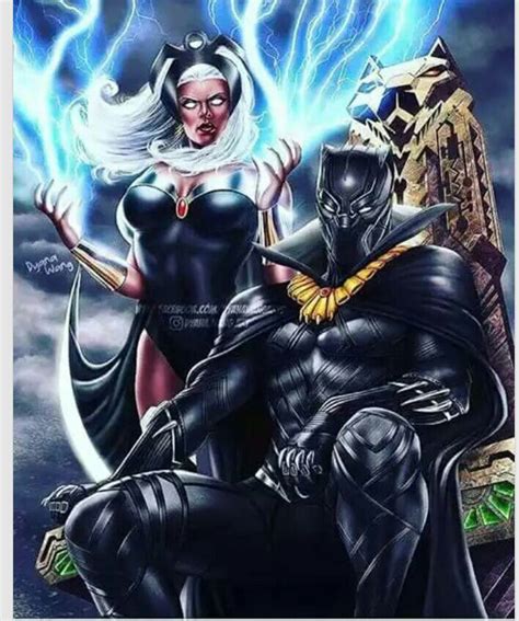 Storm And Black Panther Black Panther Marvel Black Panther Comic