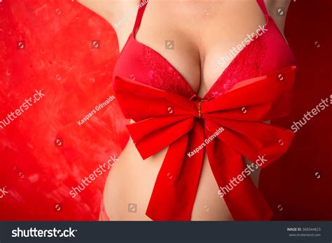 Sexy Woman Wearing Red Bra Stock Photo Shutterstock