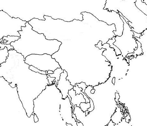 Image Asia Outline Blank Map Alternative History