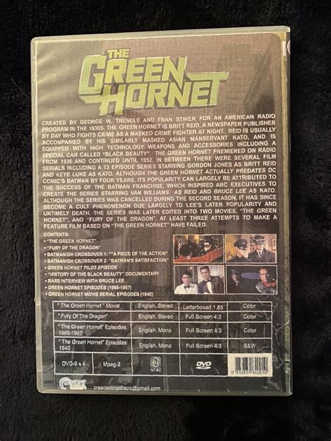 complete 1940 1966 67 green hornet bruce lee tv series trailers batman