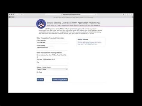 Apply for card replacement, new card or name change. Social Security Card Replacement Form, Apply Online @ Application-Filing-Service.com - YouTube