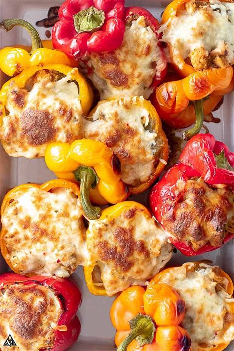 Stuffed Peppers Without Rice Keto Low Carb Recipe Stuffed