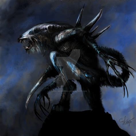 Werewolf Alien Hybrid By Carl Mcintyre On Deviantart
