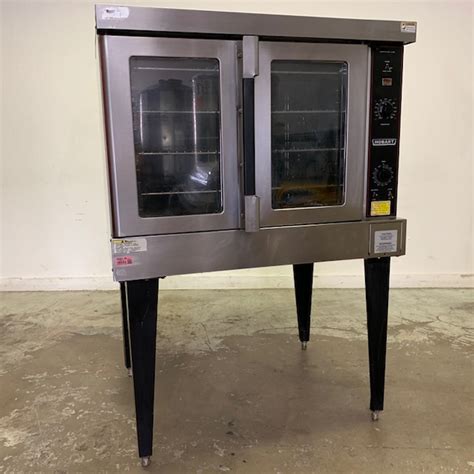 Used Hobart 1ph Hec5 Single Electric Convection Oven On Stand And 4 Racks
