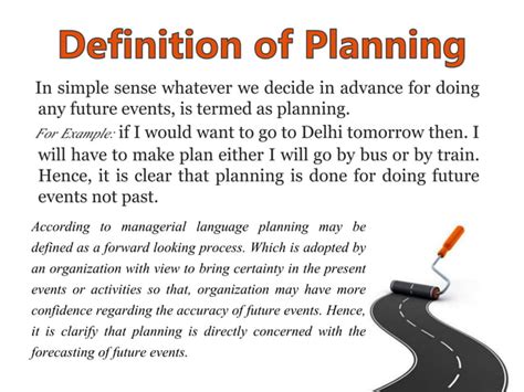 Definition Of Planning And Its Features Ppt