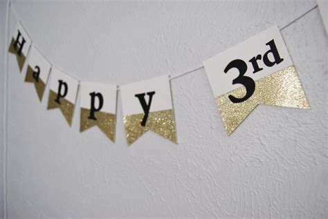 Black And Gold Dipped Birthday Banner Black Gold Party Decorations