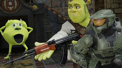Master Chief Twerks On Shrek Gone Wrong Mike Wazowski Dies Youtube