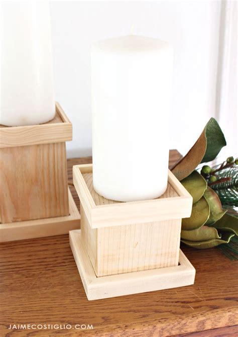 A Diy Tutorial To Make Pillar Candle Holders Take Those Scrap Wood